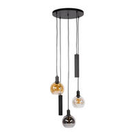 HÄNGELEUCHTE Sfera Schwarz 50/50/150 cm - Schwarz, Glas (50/50/150cm) - Hoyz Collection