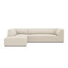 ECKSOFA links Ruby aus Cord leichtes beige 4 Sitzplätze - Beige, Textil (180/273cm) - Micadoni