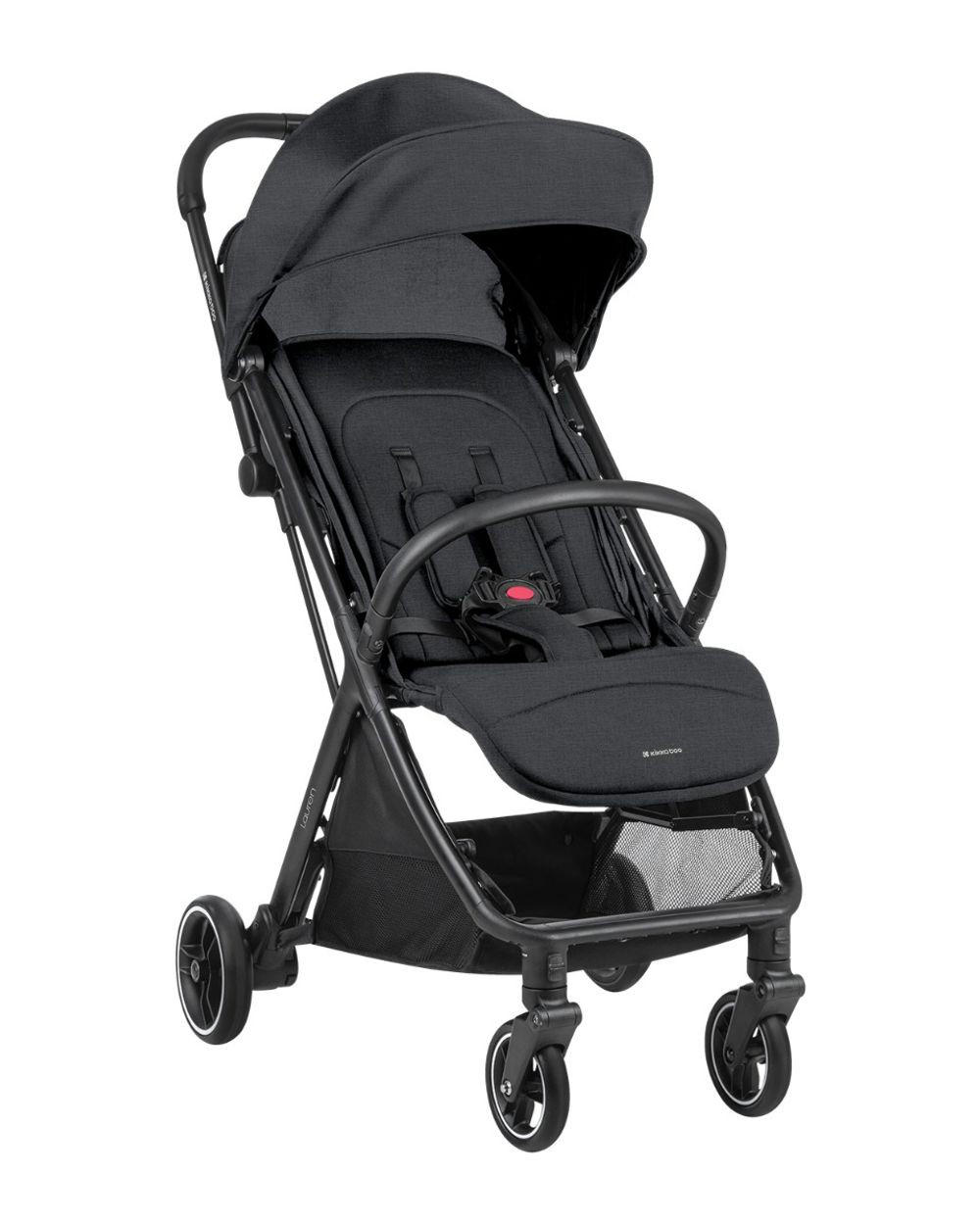 BUGGY Lauren schwarz verstellbar faltbar Aluminiumrahmen bis 22 kg - Schwarz, Metall (68/55/105cm) - Kikka boo