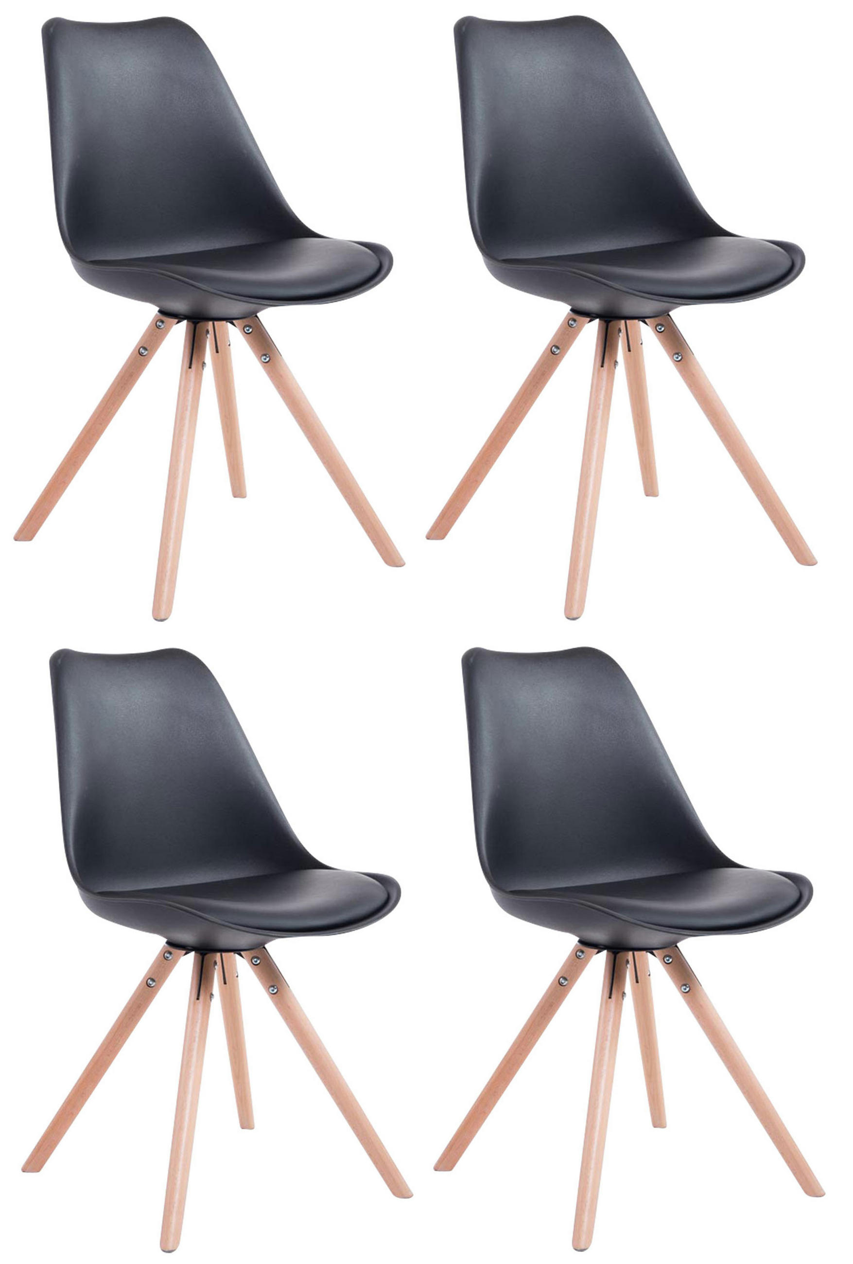 CLP Stuhl Schwarz 48x83x56 cm