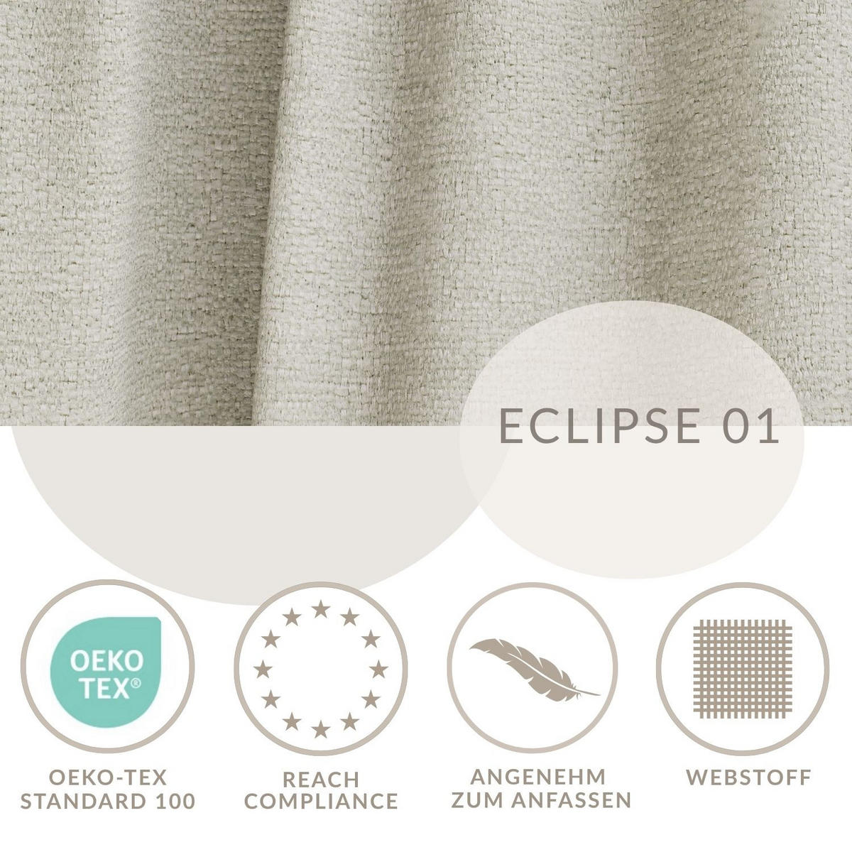 SOFA MIT SCHLAFFUNKTION Milos Creme Webstoff - Creme/Schwarz, Holz/Holzwerkstoff (255/70/105cm) - Maison de Reve