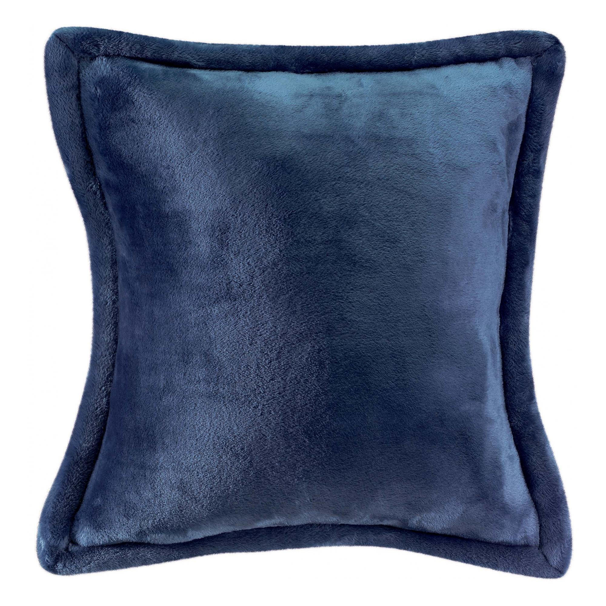 KISSEN Tender tintenblau 50 x 50 cm - Dunkelblau, Textil (50/50cm) - Vivaraise
