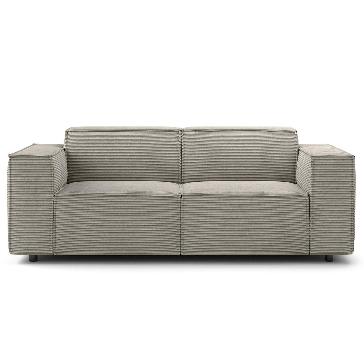 2-SITZER SOFA - Graubraun, Textil (189/70/96cm) - home24