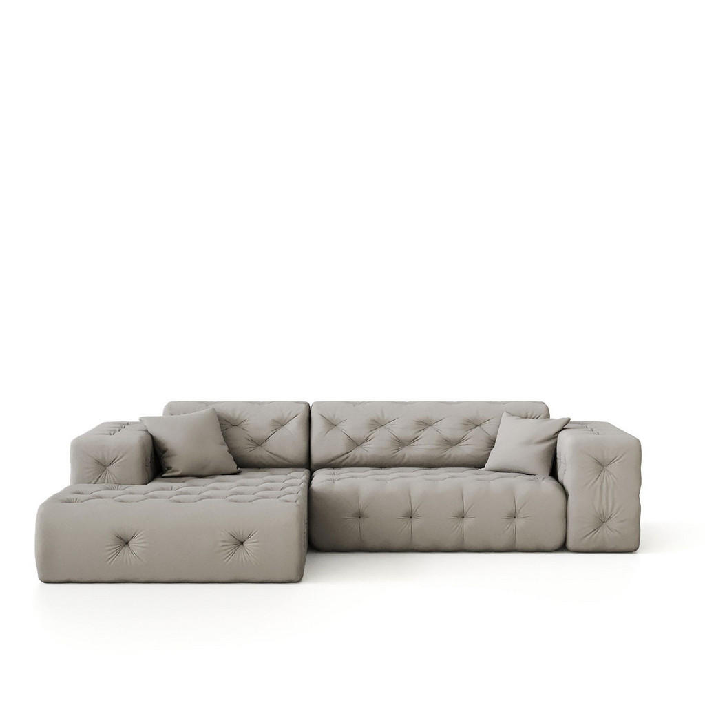 Thumbnail - Fun Möbel Ecksofa, Rosa, Textil, Ottomane links, 266x171 cm, Wohnzimmer, Sofas & Couches, Wohnlandschaften, Ecksofas