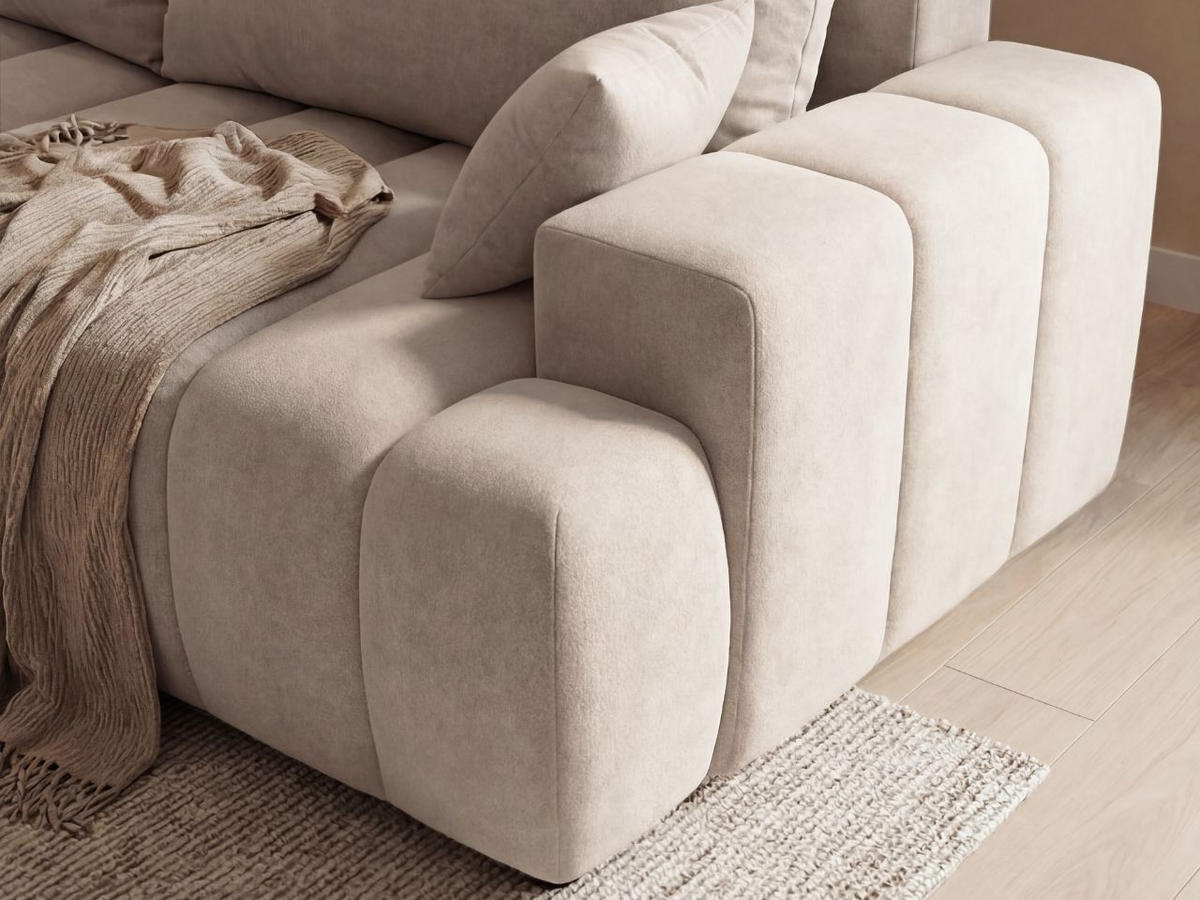ECKSOFA Caleo Beige Links - Beige, Holz/Textil (270/170cm) - Graingold