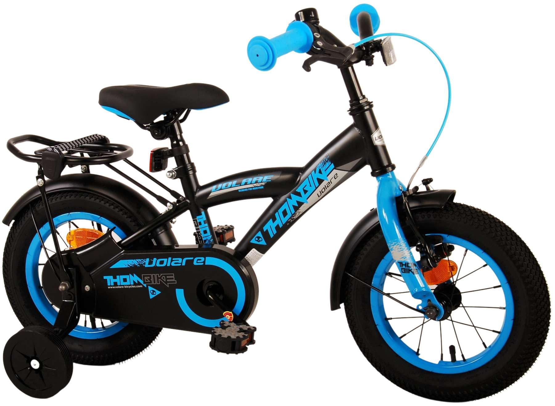 KINDERFAHRRAD Thornbike - Jungen - 12 Zoll - Rücktritt + Handbremse - Schwarz/Blau - Blau/Schwarz, Metall (45cm) - TPFSports