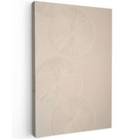 LEINWANDBILD Japandi - Beige - Modern 90x140 cm - Ecru, Textil (90/140cm) - MuchoWow