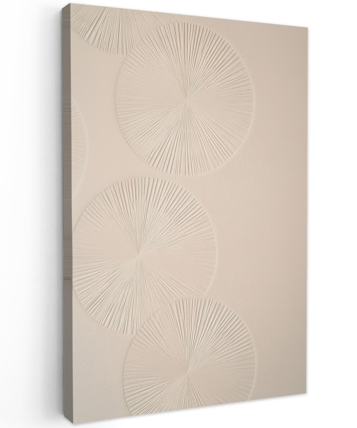 LEINWANDBILD Japandi - Beige - Modern 90x140 cm - Ecru, Textil (90/140cm) - MuchoWow