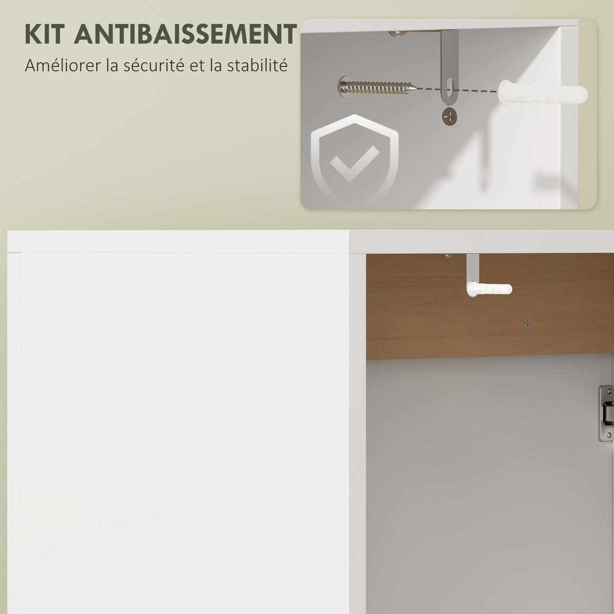 HÄNGESCHRANK Weiß 1 Stück - Weiß, Kunststoff (60/57.9/35cm) - GiPP