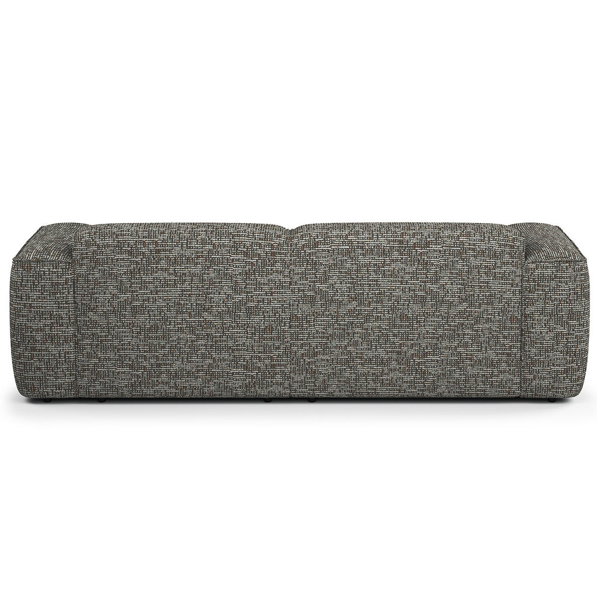 ECKSOFA mit XL-Longchair - Schwarz/Grau, Kunststoff/Textil (260/171cm) - home24