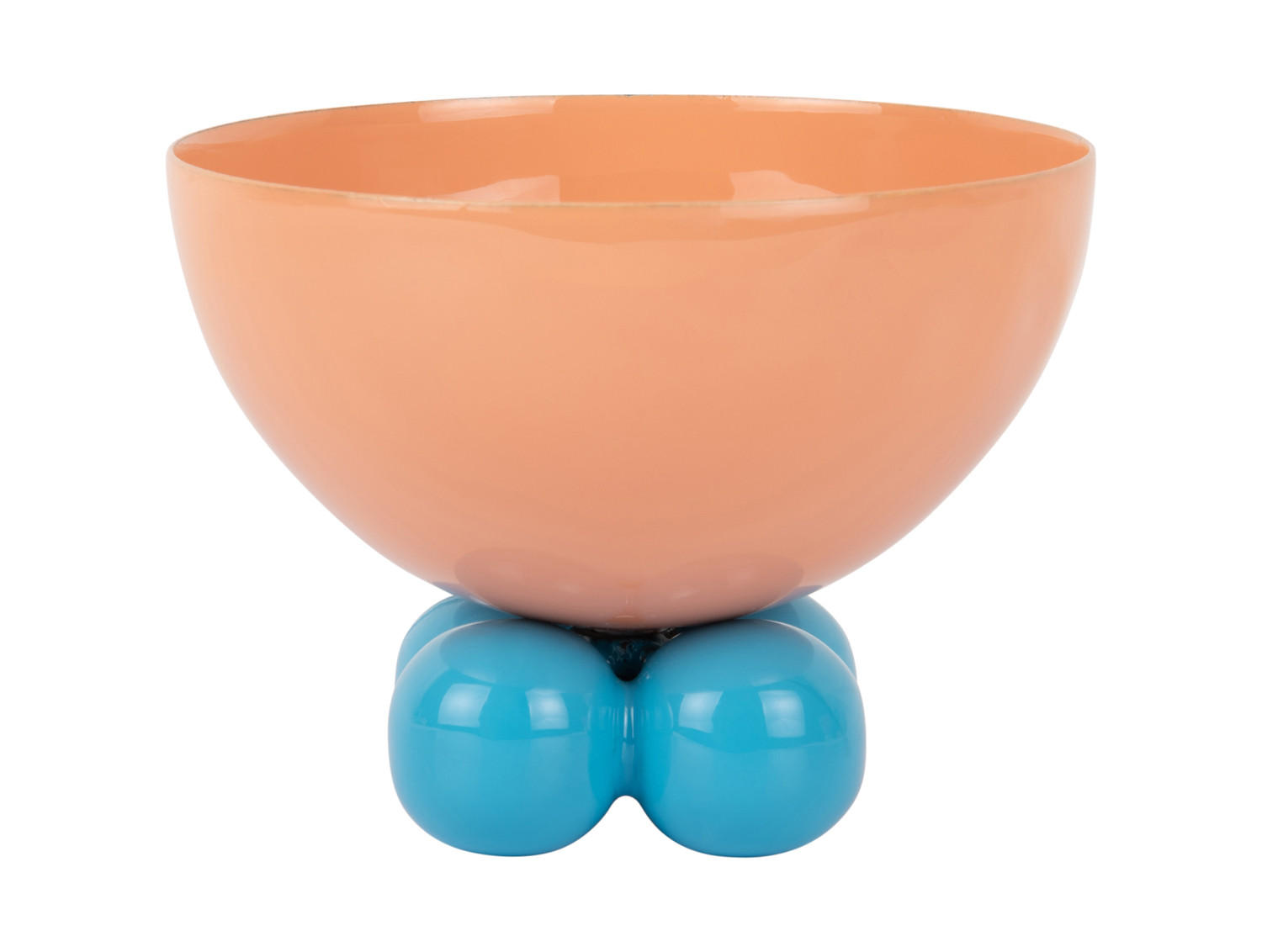 SCHALE Double Funky 13/13/11 cm - Orange, Kunststoff (13/11cm) - Present Time