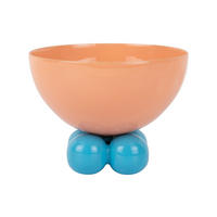 SCHALE Double Funky 13/13/11 cm - Orange, Kunststoff (13/11cm) - Present Time