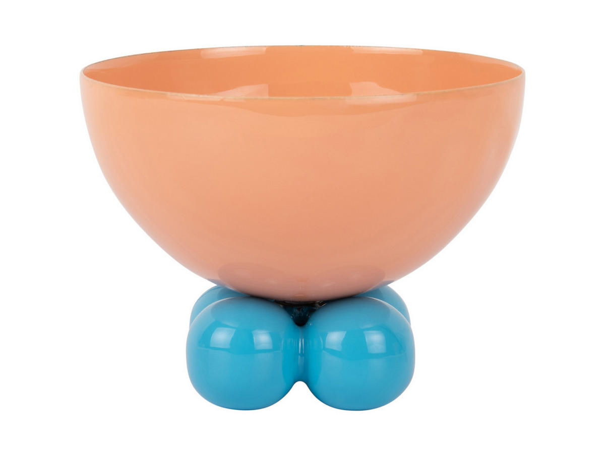 SCHALE Double Funky 13/13/11 cm - Orange, Kunststoff (13/11cm) - Present Time