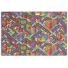 KINDER SPIEL STRASSENTEPPICH - Hellgrau, Textil (200/300cm) - Snapstyle