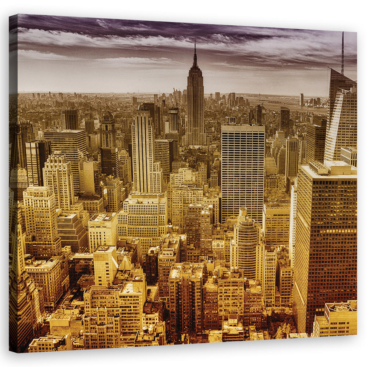 WANDBILD städte und architektur beige - Beige, Textil (50/50cm) - Feeby