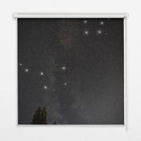 VNÚTORNÁ roleta - okenná roleta - roleta - 130x140 cm - Hviezdy na oblohe - čierna, plast (130/140/0.5cm) - TULUP