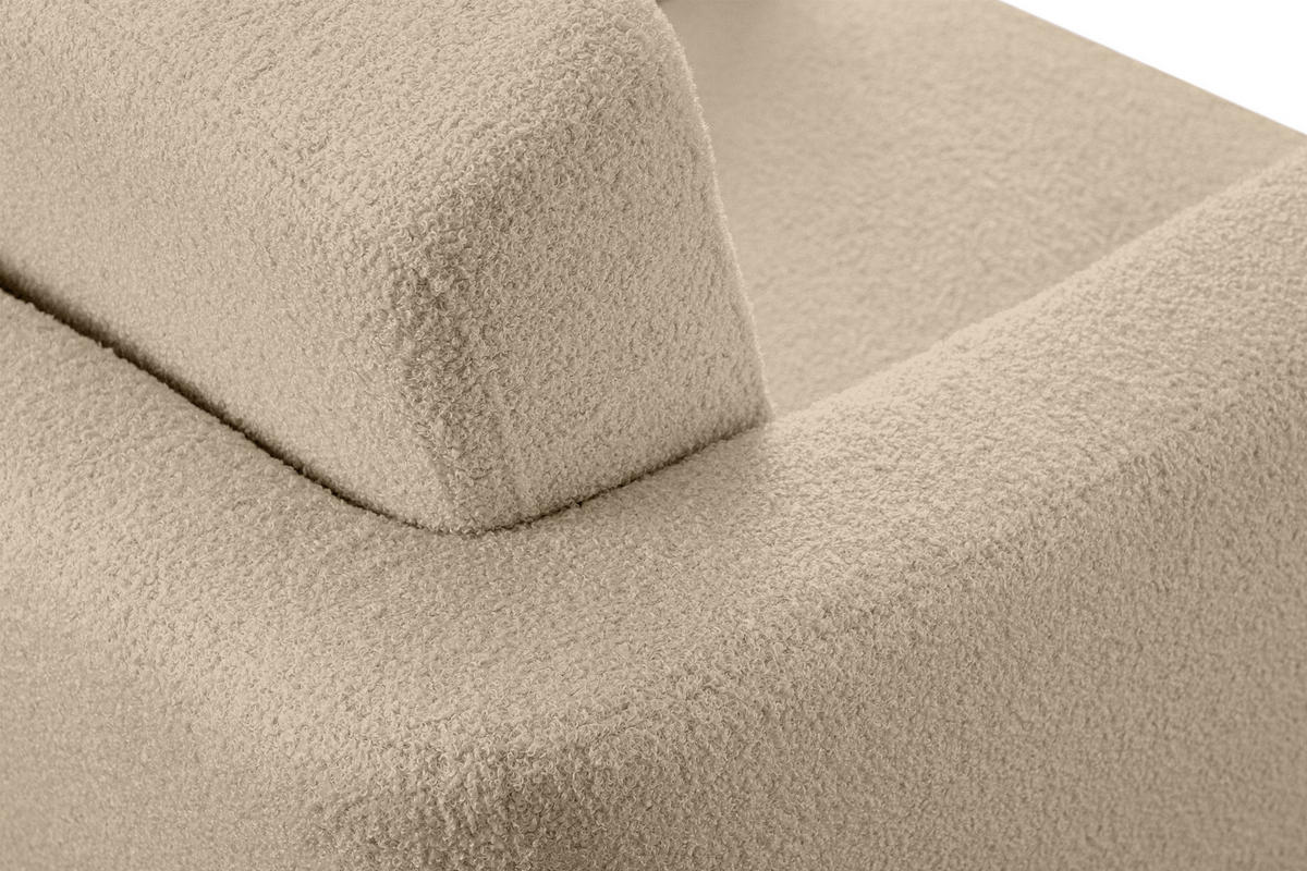 SESSEL TAGIO Massivholz-Beine, Beige - Beige/Braun, Buchenholz/Textil (86/80/88cm) - KONSIMO®