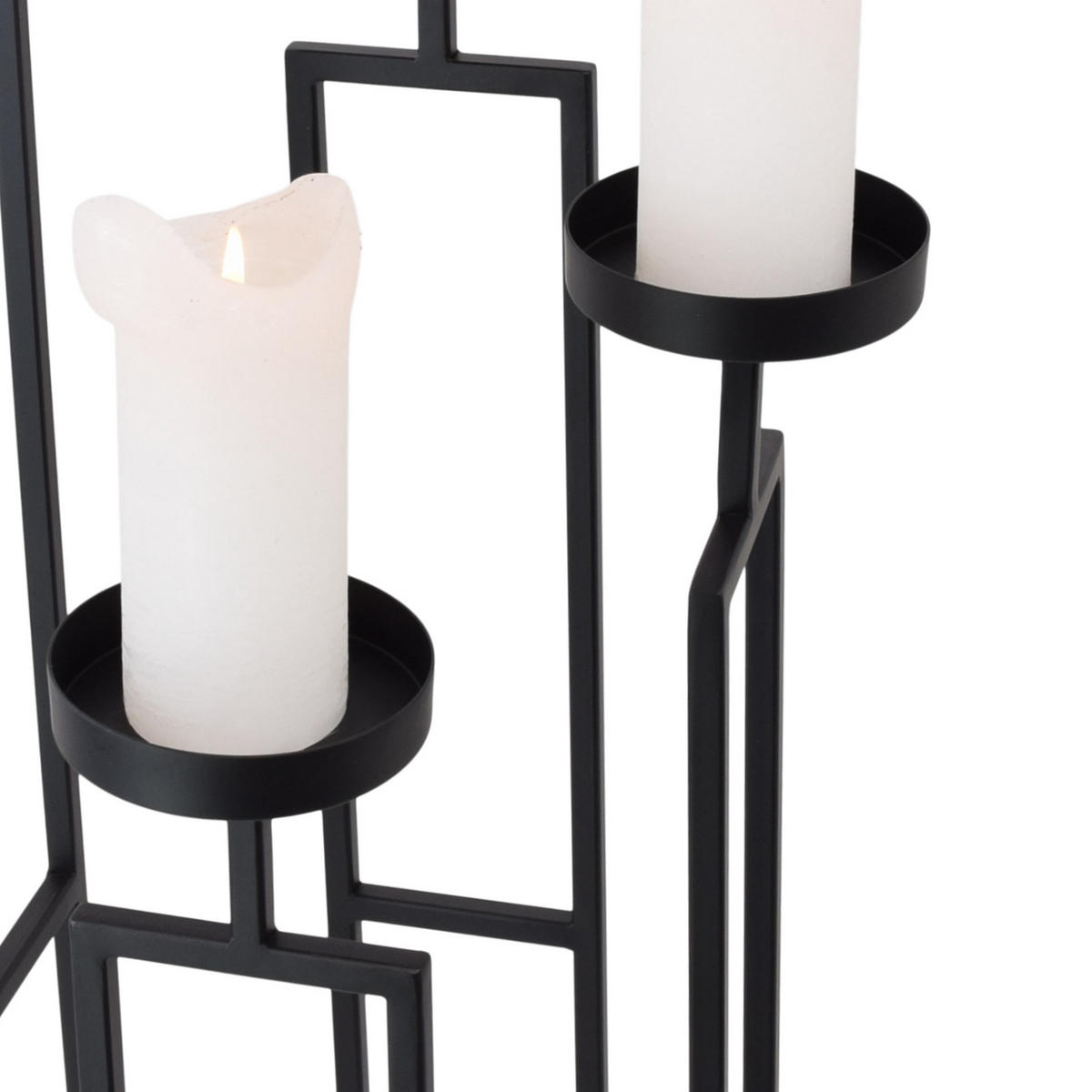 KERZENHALTER Stella - Schwarz, Metall (30/86/30cm) - LOFT42