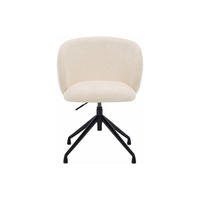 BÜROSTUHL ohne Armlehnen - 59 x 56 - stoff - weiß Dumali - Weiß, Textil/Metall (59/84.5/56cm) - Vente-Unique