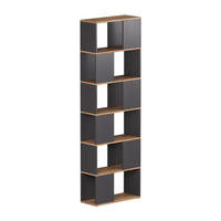 RAUMTEILER Eneos Anthrazit/Goldkraft Eiche 60 x 186 cm - Anthrazit/Eiche Wotan, Holzwerkstoff (60/186/24cm) - Vicco