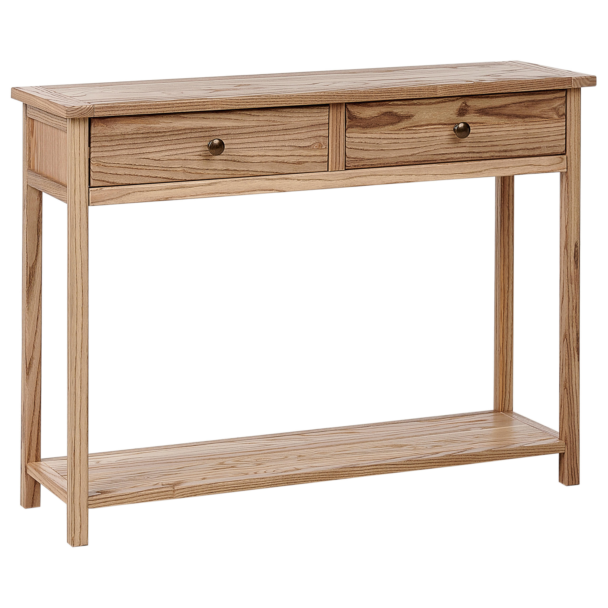 KONSOLENTISCH Sassafrasholz Braun Salton - Braun, Holz (100/74/31cm) - Beliani