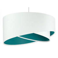 HÄNGELEUCHTE Petrol 50/23 cm - Petrol, Kunststoff (50/1/23cm) - ONZENO