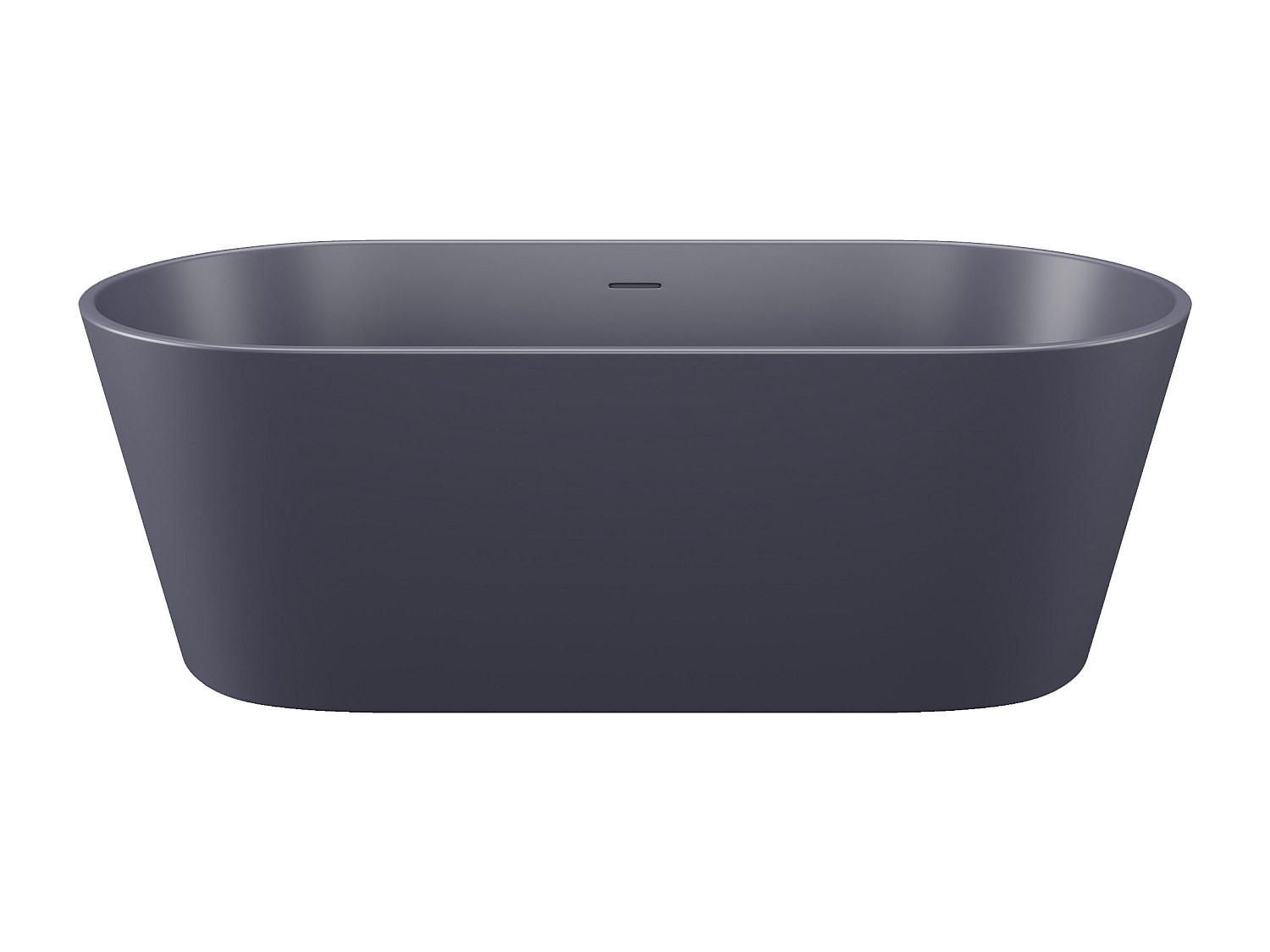 FREISTEHENDE Badewanne - 1 Person - acryl - marineblau Luzeca - Dunkelblau, Kunststoff (159/56/74cm) - Vente-Unique
