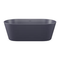 FREISTEHENDE Badewanne - 1 Person - acryl - marineblau Luzeca - Dunkelblau, Kunststoff (159/56/74cm) - Vente-Unique