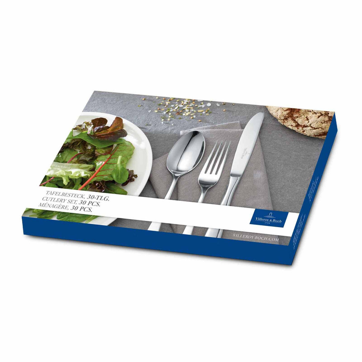 TAFELBESTECK Annalena silber 180er Set - Silberfarben, Metall - Villeroy & Boch