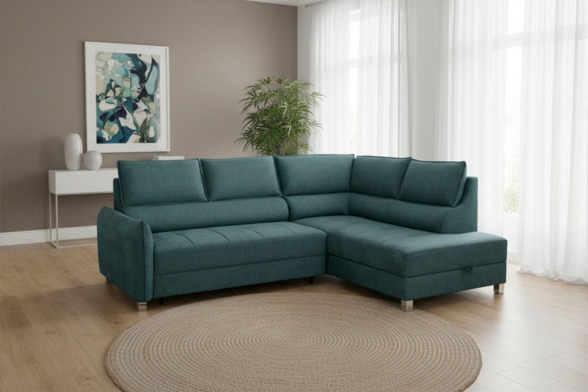 ECKSOFA Marno In Chill Me - Grün, Holzwerkstoff/Textil (260/200cm) - Fun Möbel