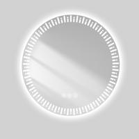 BADSPIEGEL Runder mit Beleuchtung mit Muster ф80 cm - Weiß, Glas (80/3/80cm) - EMKE