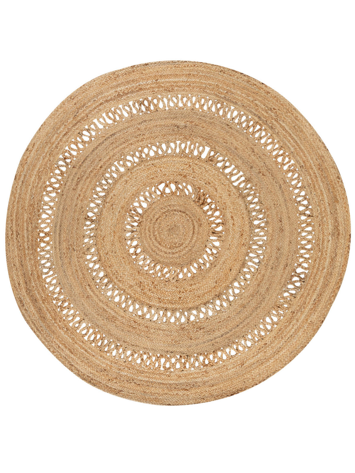 FLACHGEWEBETEPPICH 100/100 cm Goa Sun - Naturfarben, Naturmaterialien (100/100cm) - Steffensmeier