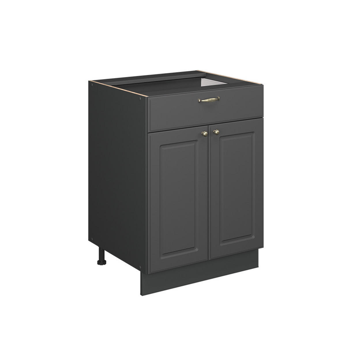 SPODNÍ SKŘÍŇKA KUCHYŇSKÉ LINKY Fame-Line Anthrazit-Gold Landhaus - antracitová, kompozitní dřevo (60/82/51.6cm) - Vicco