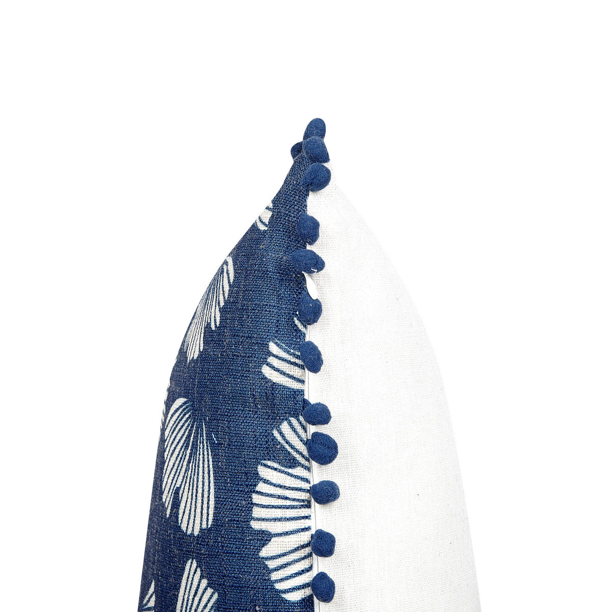 DEKOKISSEN 2er-Set Dunkelblau 45/45 cm Dandelion - Dunkelblau, Textil (45/45cm) - Beliani