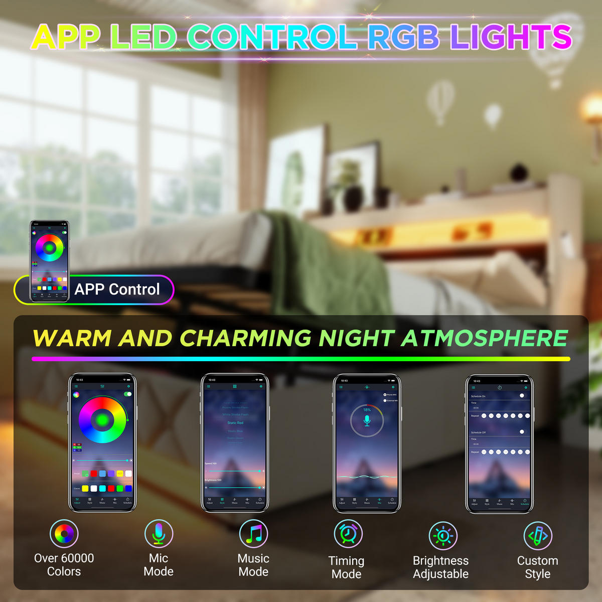 POLSTER EINZELBETT 90x200cm mit USB-C LED Beleuchtung & Hydraulik Beige - Beige, Holz (90/200cm) - FLIEKS