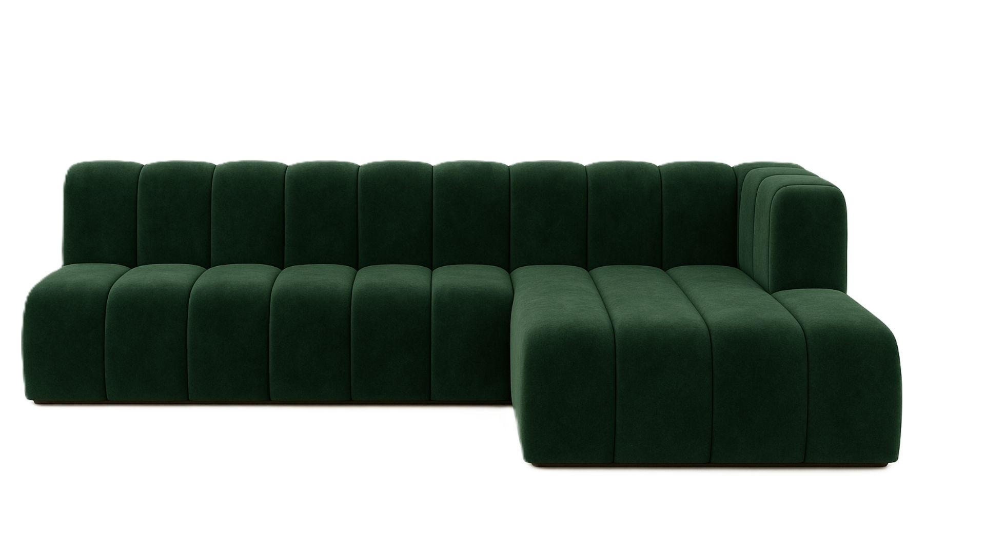 ECKSOFA GRAND L 295 cm, Stoff Salvador, Grün, Rechts - Grün, Holz (295/179cm) - Kaiser Möbel