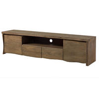 TV-BOARD Mango 200x45x50 braun geölt / sandgestrahlt PURE MANGO #121 - Braun, Holz (45/50/200cm) - Massivmoebel24