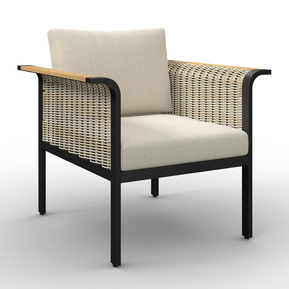 DINING-LOUNGESET Cassandra Hellbraun Holz/Aluminium - Hellbraun, Holz - Bessagi Garden