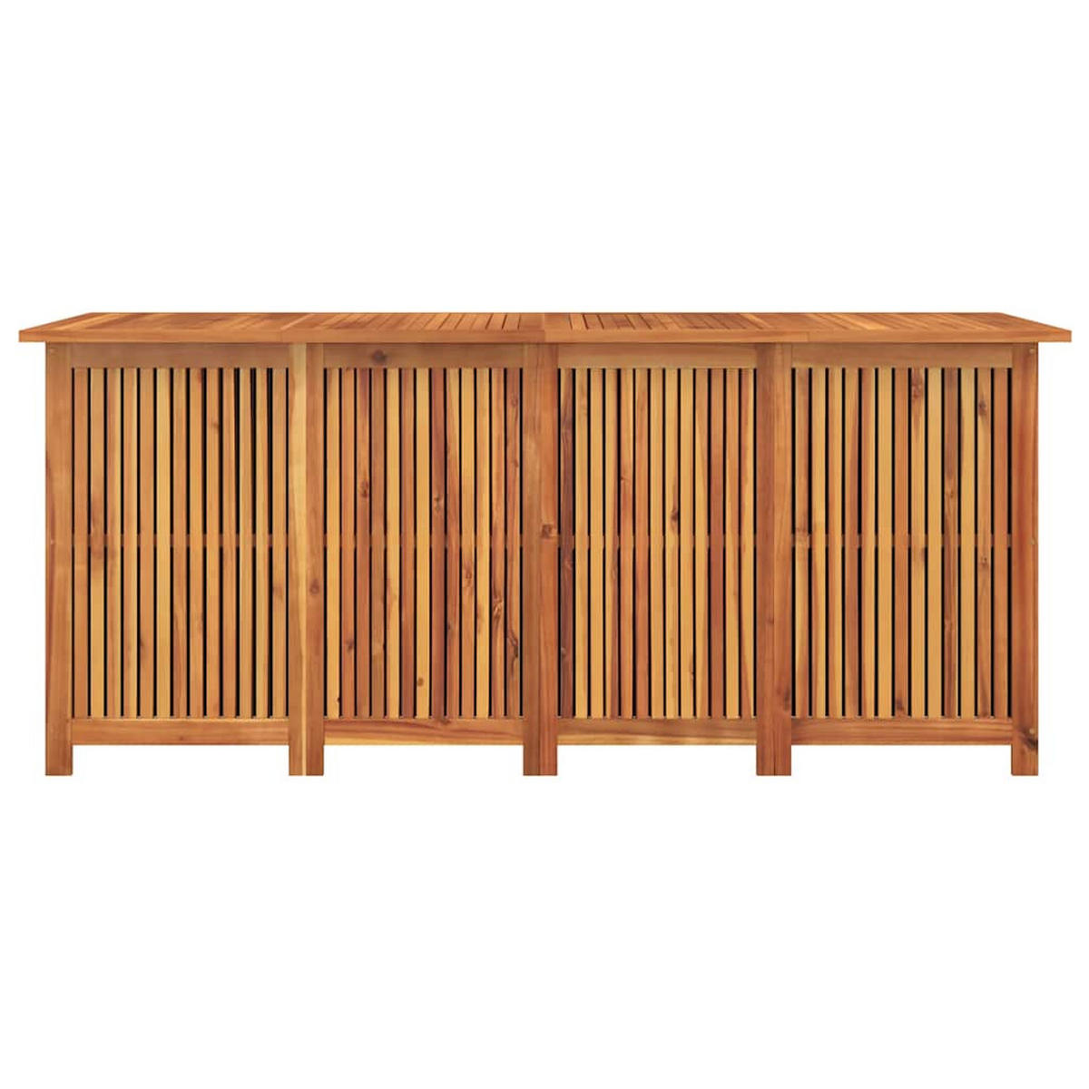 GARTENBOX 200/80/75 Cm Massivholz Akazie - Braun, Holz (200/75/80cm) - vidaXL