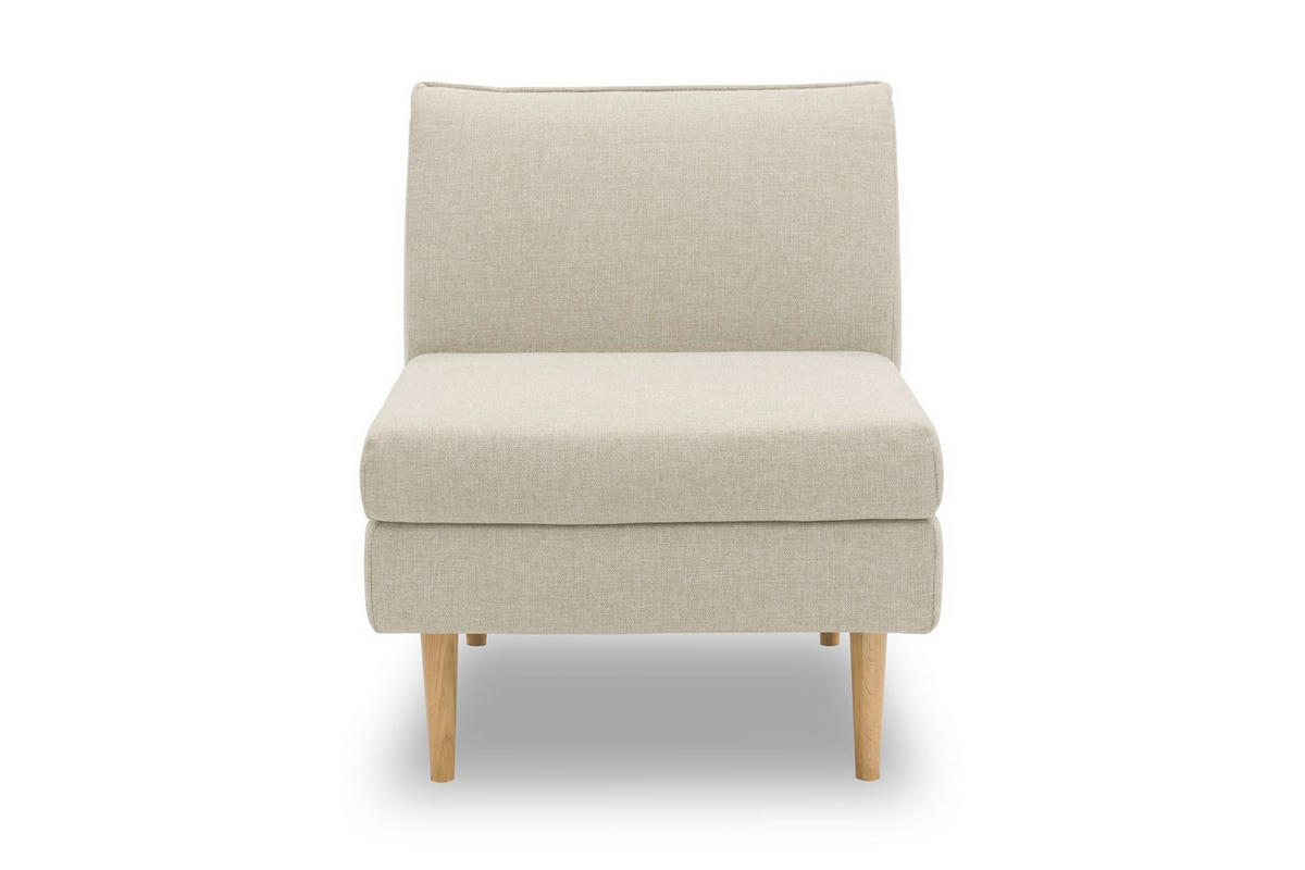 GARTENLOUNGE-SESSEL Braelyn 70x82x82 mit Outdoorbezug in sand - Sandfarben, Kunststoff (82/82/70cm) - 58aufmkessel