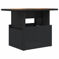 GARTENTISCH Tischralf 55/73/100 cm - Schwarz, Naturmaterialien (100/55/73cm) - ZMH