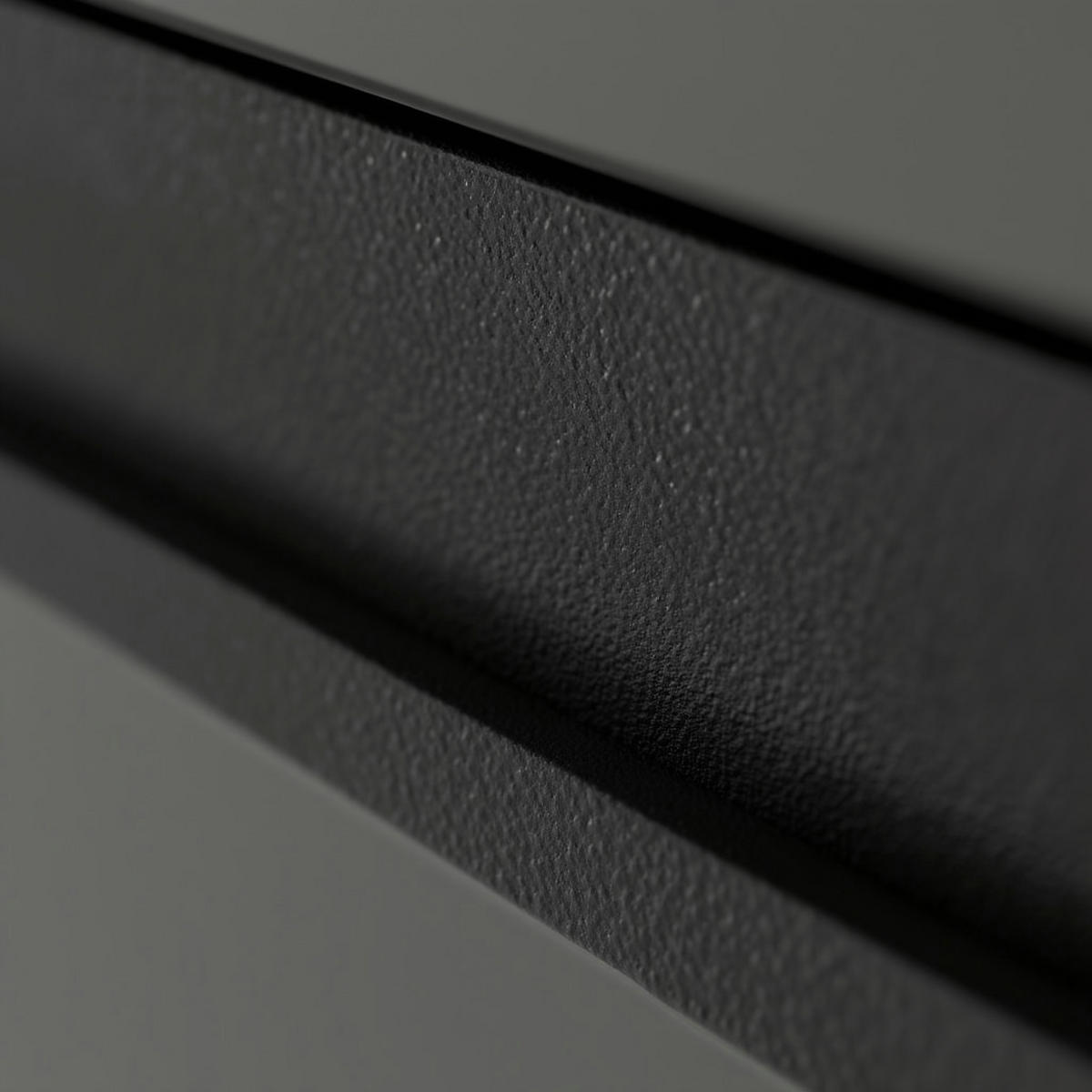 BÜRO-SET "Stuttgart" groß mit 3 Aktenschränke Soft-Close 272x197 cm Graphit - Schwarz, Holzwerkstoff (272/197/40cm) - KADIMA DESIGN