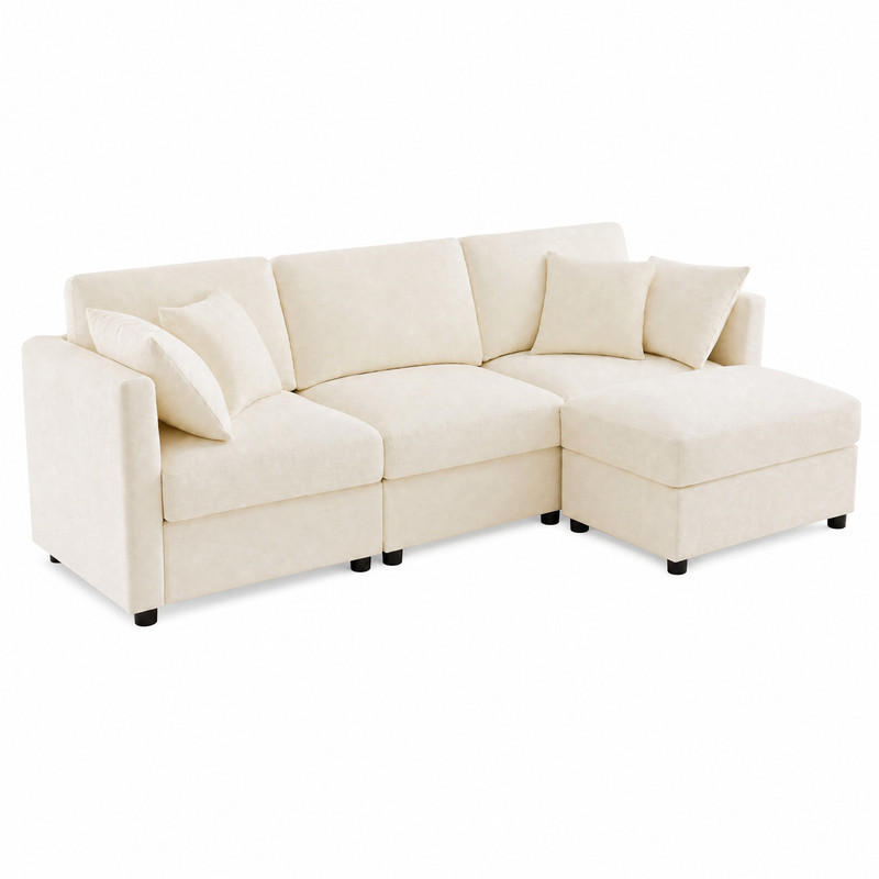 Meubliv Sofa Beige 218x156.5 cm