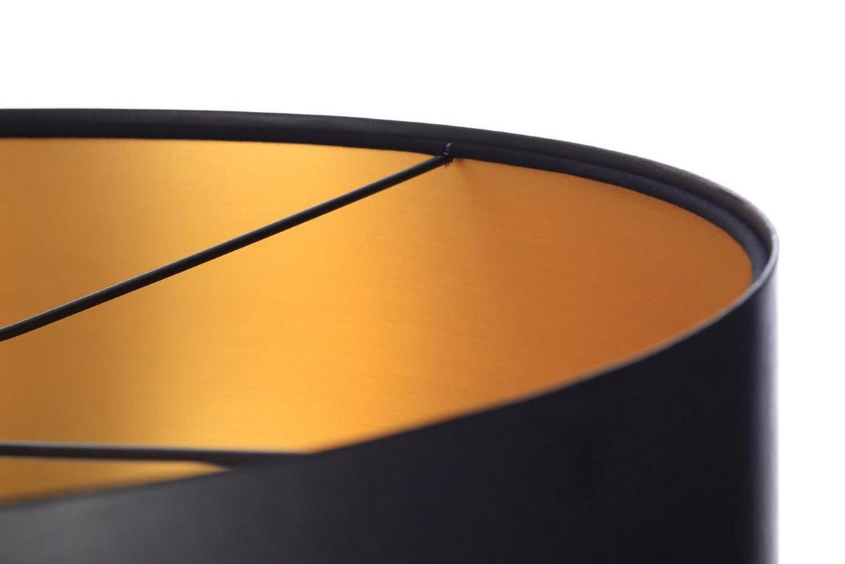 HÄNGELEUCHTE Gold 50/25 cm - Goldfarben/Schwarz, Kunststoff (50/0.8/25cm) - ONZENO
