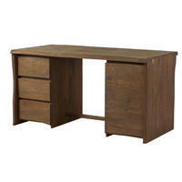 SCHREIBTISCH Mango 150x75x78 braun geölt / sandgestrahlt PURE MANGO #110 - Braun, Holz (75/150/78cm) - Massivmoebel24