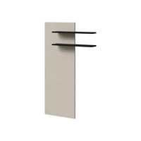 WANDPANEEL MIT REGAL Masha - Kaschmir/Schwarz, Holzwerkstoff (86/138/15cm) - MIRJAN24