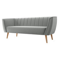 SOFA Pas 3 - Naturfarben/Grau, Holz/Textil (182/75/74cm) - MIRJAN24