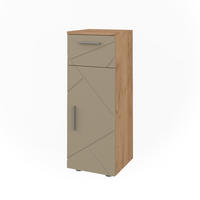MIDISCHRANK Irma Goldkraft Eiche 30 x 81 cm - Honigeiche/Beige, Holzwerkstoff (30/81/30cm) - Vicco
