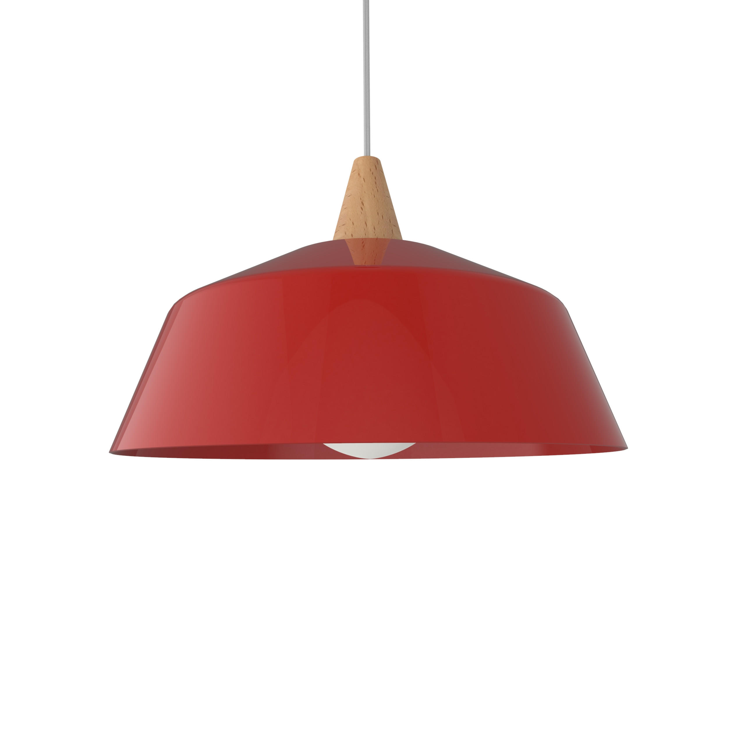 Lumicom Hängeleuchte Rot 35x13x35 cm
