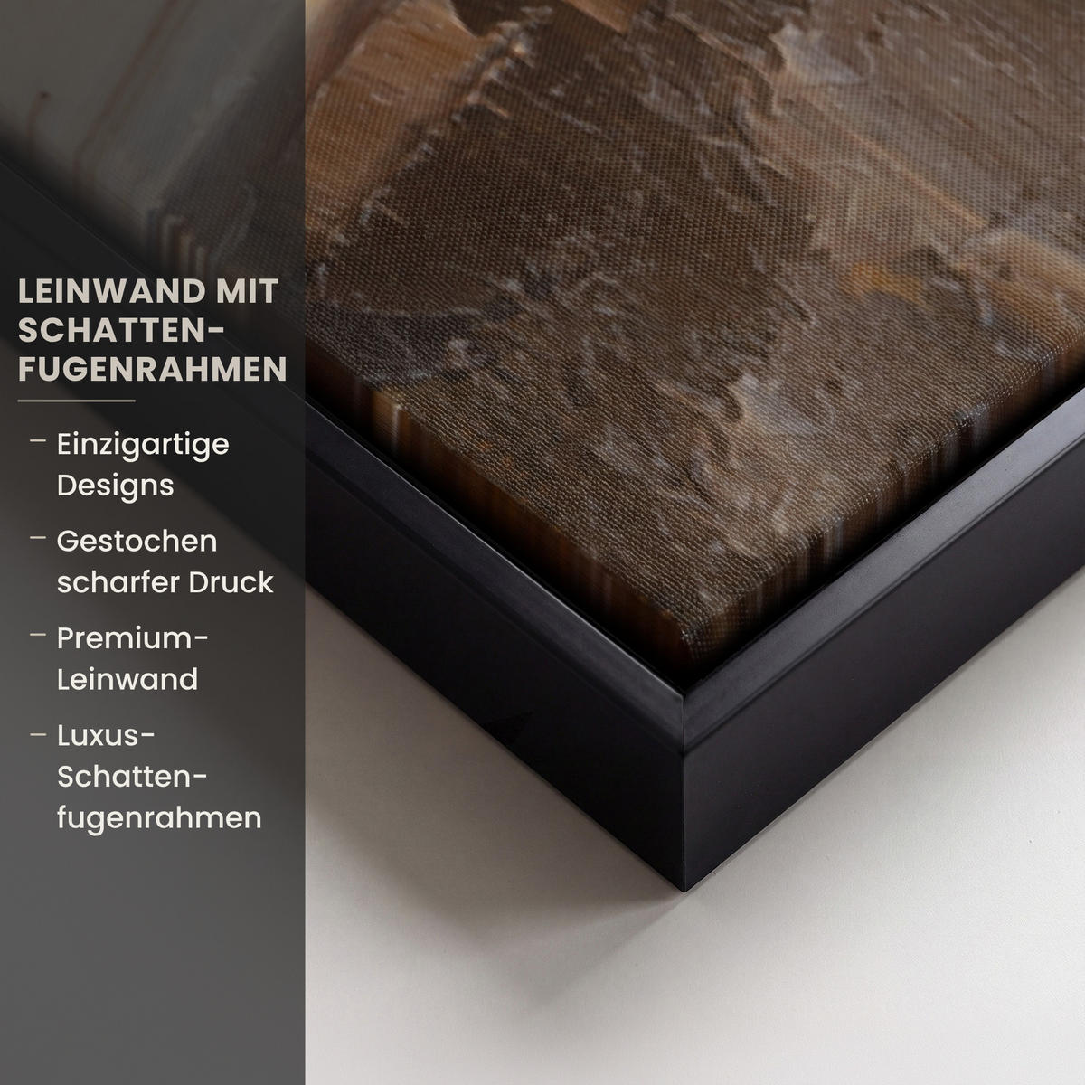 LEINWAND Bilder mit Rahmen - Ölgemälde - Frau - Wein - 60x90 - Hellbraun, Textil (60/90cm) - MuchoWow